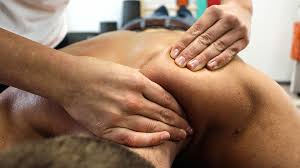 Sports massage treatment session
